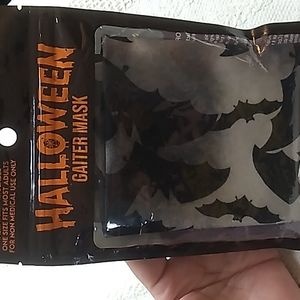 Halloween Gaiter Mask Black Bats